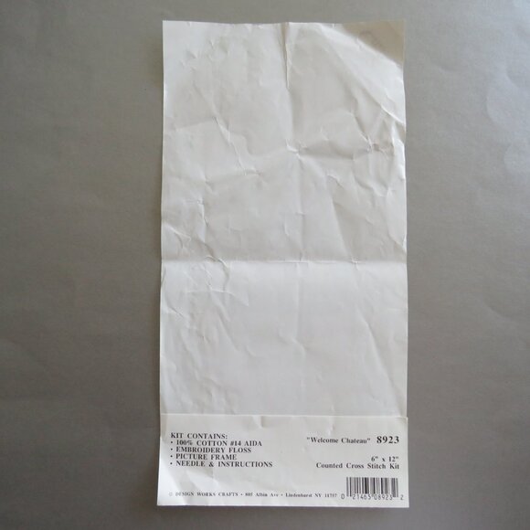 Welcome Chateau Design Works Counted Cross Stitch Kit #8923 - Picture 4 of 7